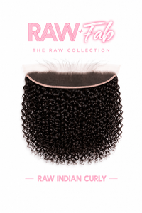 Raw Indian Lace  Frontal
