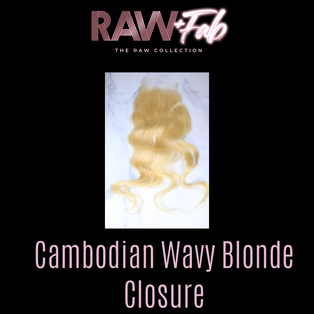 Cambodian Wavy Blonde Closure