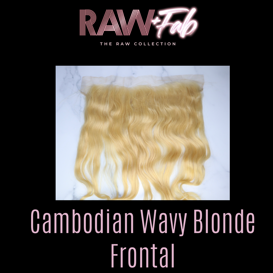 Cambodian Wavy Blonde Lace Frontal